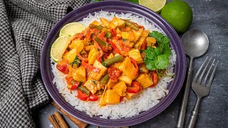 Easy Vegan Jackfruit Curry [upl. by Llarret703]