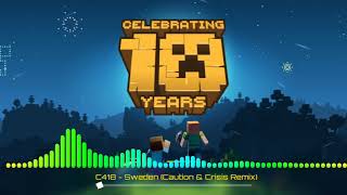 Minecraft Celebrating 10 Years  C418  Sweden Caution amp Crisis Remix [upl. by Trebmal]