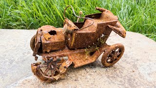 Restoration rusty abandoned vintage car 1950s [upl. by Ellenej]