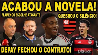 ACABOU A NOVELA DEPAY FECHOU CONTRATO E FLAMENGO MIRA OUTRO ATACANTE PEDRO QUEBROU O SILENCIO E [upl. by Pillow90]