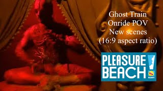 Ghost Train Onride POV Blackpool Pleasure Beach resort with new scenes 2024 169 aspect ratio [upl. by Ecirtram]