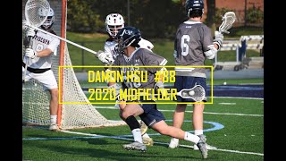 DAMON HSU 88 Sophomore Georgetown Prep 2020 Crabs Midfielder 2018 Highlights  Natl Ranking 17 [upl. by Ylahtan211]