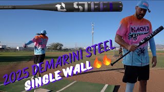 Hitting the 2025 DeMarini Steel  🔥 Dual Stamp Single Wall Alloy 🔥  USSSA Slowpitch Bat Review [upl. by Yaron143]