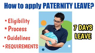 How to apply PATERNITY LEAVE 7 days leave application [upl. by Trevlac]