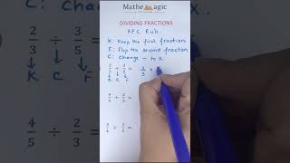 DIVIDING FRACTIONS  Kfc Rule  MatheMagic by Varuna maths [upl. by Blaseio730]