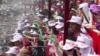 Ooredoo Myanmar Pandal at the 2014 Water Festival [upl. by Nivi]