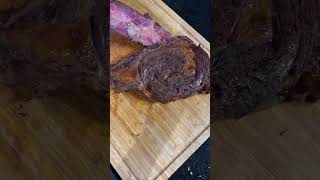 Tomahawk Steak made rare asmrfood steak meatcooking ribeyesteak food meatpreparation medium [upl. by Dove874]