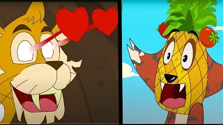 Tiger Love  Eena Meena Deeka Season 1 Compilation  WildBrain Zoo Funny Cartoons For Kids [upl. by Eriam]