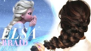 ★FROZEN ELSAS messy BRAID HAIR TUTORIAL  CUTE HAIRSTYLES [upl. by Dinesh834]