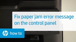 Paper Jam Error Message Displays on the Control Panel  HP Printers  HP [upl. by Jacinthe]