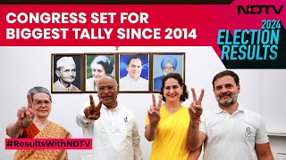 Lok Sabha Election 2024 Result  With 100 Seats Congress Set For Biggest Tally Since 2014 [upl. by Rap]