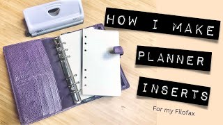 How I make planner inserts for my Filofax [upl. by Goodrich695]