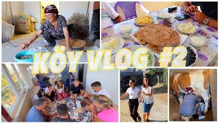 BAHÇEDE HIRSIZ VAR KÖY KAHVALTISI HAZIRLIĞI AKŞAM YEMEK DAVETİ VAHŞİ İNEK KÖY TATIL VLOG [upl. by Libbi]