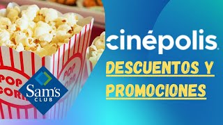 Cine Descuentos en boletos y combos de Cinepolis con SAMS Club  Membresías Plus y Benefits Sams [upl. by Naux]