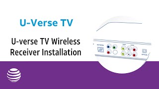 Uverse TV Wireless Receiver Installation  ATampT Uverse [upl. by Dolan]