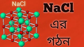 Structure of NaCl Bengali  NaCl এর গঠন Class X [upl. by Anole547]