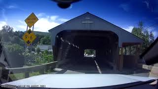 Waitsfield Vermont Covered Bridge Aug 2018 [upl. by Underwood]