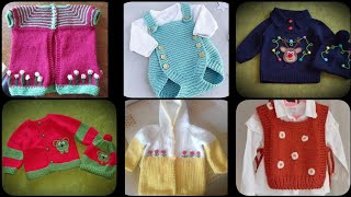 Hand Knitted Amazing New Born Baby Sweater DesignRomper jumpsuit collection [upl. by Eelyme]