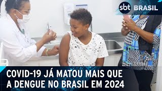 Mais de 3500 mortes por covid19 são registradas no Brasil em 2024  SBT Brasil 280524 [upl. by Korwin158]