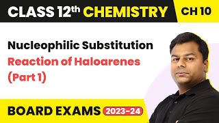 Nucleophilic Substitution Reaction of Haloarenes Part 1  Class 12 Chemistry Chapter 10 202223 [upl. by Gniw]