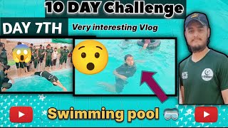 AJ Bhot Tuff practice ke😱  Swimming pool practice 🏊Day 7th  swimming Master ideas 💡 [upl. by Ferreby97]