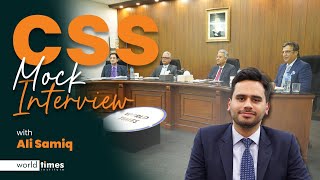 CSS Mock Interview  Ali Samiq  Tips amp Tricks  World Times Institute  Full Mock Interview [upl. by Enitsej]