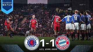 Glasgow Rangers vs Bayern Munchen 11 • When Rangers Made Munchen Frustrated • UCL 9900 [upl. by Galatea]