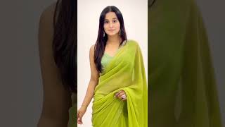 green saree styling tips  ‎CuteAngelf [upl. by Mather]