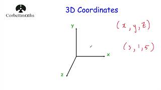 3D Coordinates  Corbettmaths [upl. by Johns]