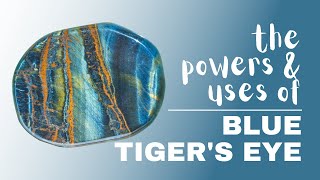 Blue Tigers Eye Spiritual Meaning Powers And Uses [upl. by Natiha]