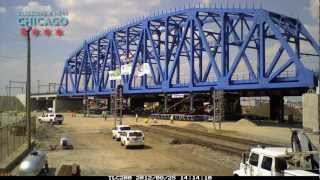 Torrence Ave Railroad Bridge Move [upl. by Odlo82]