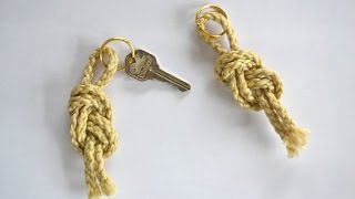 DIY Sailor Nautical Knot Keychain [upl. by Erleena]