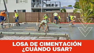 LOSA O PLATEA DE CIMENTACIÓN ¿Cuándo se usa👷‍♂️  Jhisago [upl. by Arleen607]