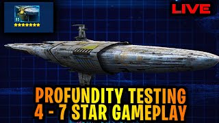 Admiral Raddus Profundity 4 to 7 Star Offense and Defense Testing LIVE [upl. by Elias]