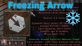 D2R Skills amp Abilities  Freezing Arrow Amazon Bow amp Crossbow Tree [upl. by Ras]