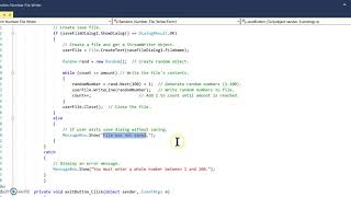Random Number File Writer App [upl. by Annahsar447]