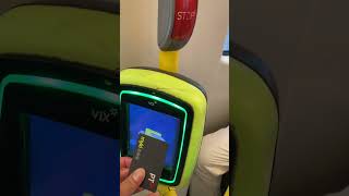 Tapping on Myki Card at Melbourne EClass Tram New Reader Vix iVal CP6500 shorts [upl. by Akemrej]