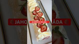 🍓 JAHODOVÁ ROLÁDA🍓 🍰 Nadýchaná roláda je na cestě Připravte se na lahodnou jízdu 🥹 [upl. by Retrop]