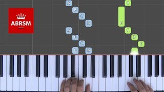 The Stowaway  ABRSM Piano Grade 2 2017 amp 2018 B3  Synthesia live keys tutorial [upl. by Llecrep]