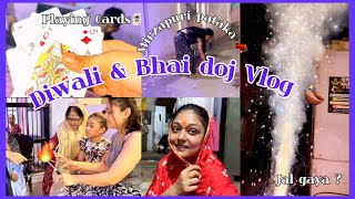 DIWALI amp BHAI DOJ VLOG 🪔  Mirzapuri pataka 🧨 bhai doj wale din ladai 😏 UnicornDivine [upl. by Orpha422]