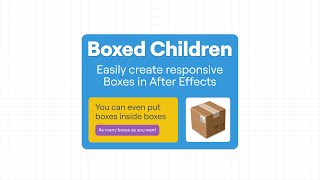 Boxed Children  After Effects FREE Preset [upl. by Frisse]