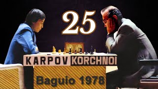 Viktor Korchnoi vs Anatoly Karpov  World Championship Match 1978  Round 25 [upl. by Nagirrek141]