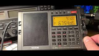 Testing Tecsun PL990X VS Sangean ATS909X2 AGC performance same signal 6754 kHz USB Shortwave [upl. by Gundry]