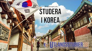 Webbinarium om studier i Korea [upl. by Garibull]