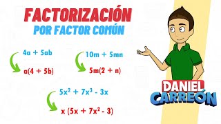 FACTORIZACIÓN POR FACTOR COMÚN Super facil  Para principiantes [upl. by Amii]