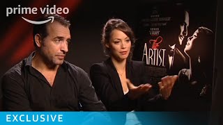 Jean Dujardin and Bérénice Bejo The Artist Interview [upl. by Ecnarret163]