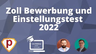 Zoll Bewerbung und Einstellungstest 2025  Live Webinar Wichtige Fragen [upl. by Bourke58]