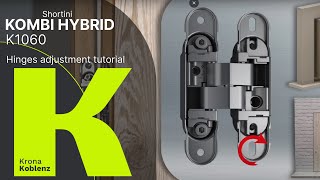 Tutorial di regolazione Cerniera a scomparsa KOMBI HYBRID K1060 [upl. by Dachi]