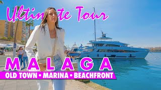 Ultimate Málaga city walking tour  March 2024  Old town marina beachfront [upl. by Teodoor]