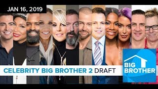 Big Brother Celebrity 2019 Cast Draft Special [upl. by Sarita]